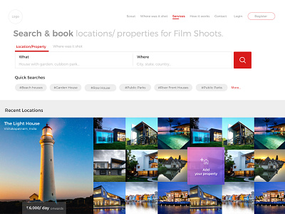 Filmapia Landing page project redesign ui ux