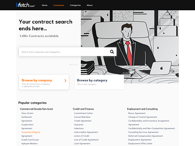 Homepage for a Lawfirm company law ux uxui