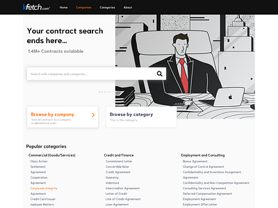 Homepage for a Lawfirm company