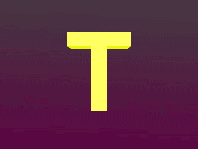 Just my type animatedgif cinema4d tracer type typography