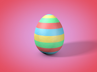 Happy Easter cinema 4d egg