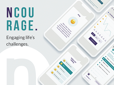 NCourage health app healthcare mobile app mobile app design mobile design ui design uxdesign