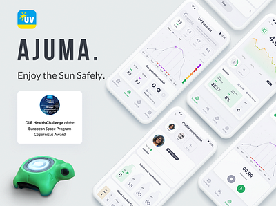 AJUMA app app design geniusee illustration logo mobile app ui ux ui design