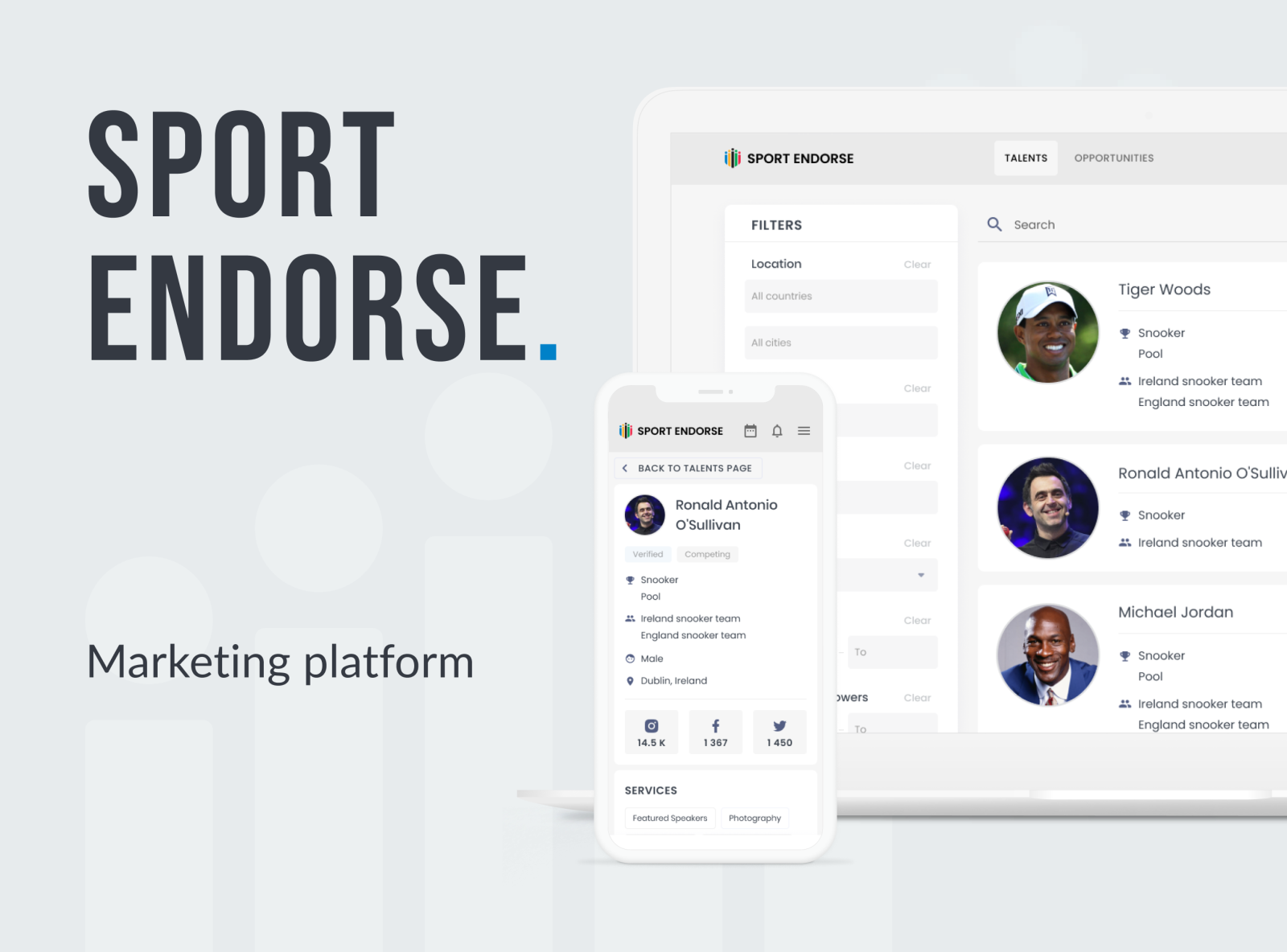 Sport Endorse by Geniusee on Dribbble