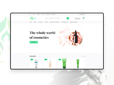 eCommerce cosmetics website redesign