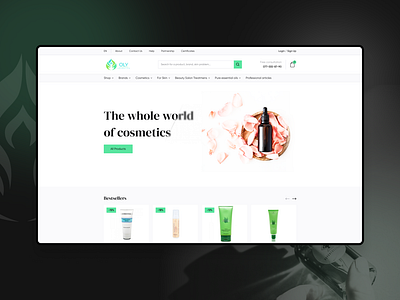 eCommerce cosmetics website redesign