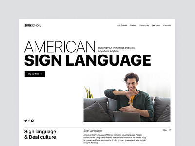 Landing Page clean clean design concept concept design design figma graphic design landing main page minimal minimalism typography ui web design