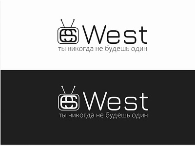 телевидение "West" design logo