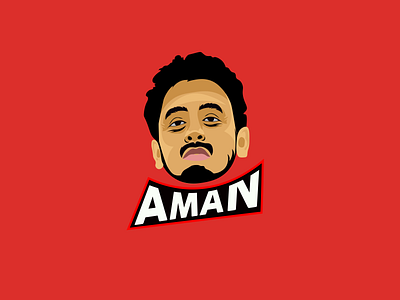 face illustration of my friends aman