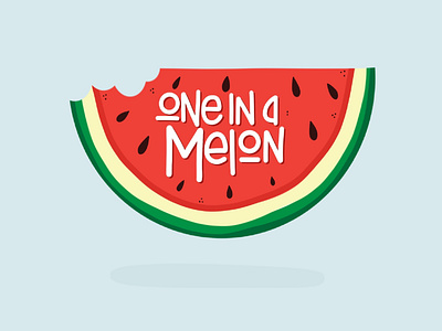 One in a melon - Dog ID tag design design digital art digital drawing digitalart dog dogidtag enamel pin fruit fruit illustration illustration procreate art procreate illustration