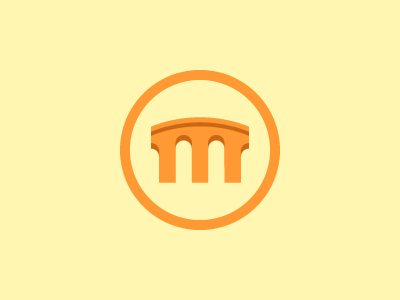 M Logo bridge identity illustrator logo m mohldesign symbol