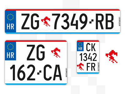 Croatian vehicle plates redesign