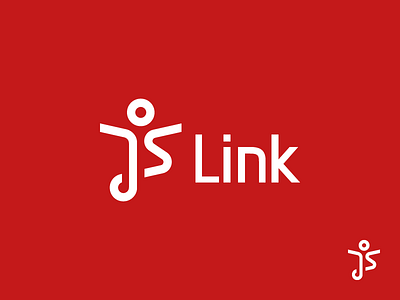 JS Link Logo brand employment human human figure illustrator jobseeker js logo mohldesign product symbol