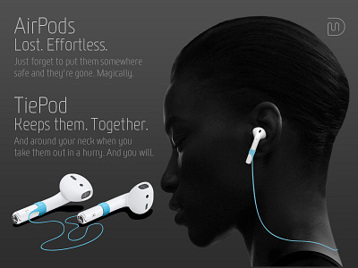 TiePod airpods apple earphones idea mohldesign product product design tiepod wireless
