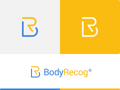 BodyRecog Logo brand combined character identity logo mark mohldesign simple symbol