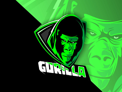 gorilla design designgraphic designlogo designs esport esports flat game gaming gorilla graphicdesign illustration logo mascot masculin modern sportlogo team