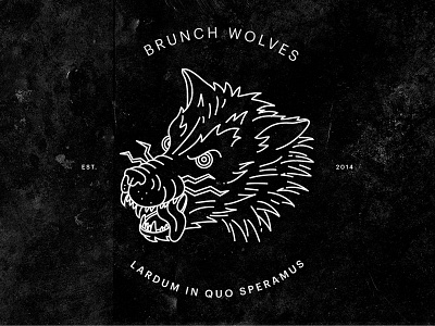 Brunch Wolves brunch design graphic design illustration texture