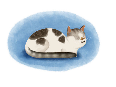 Cat! cat illustration watercolor