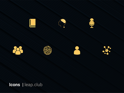 Icons leap.club design icon illustration illustrator logo minimal mobile app design ui ux vector