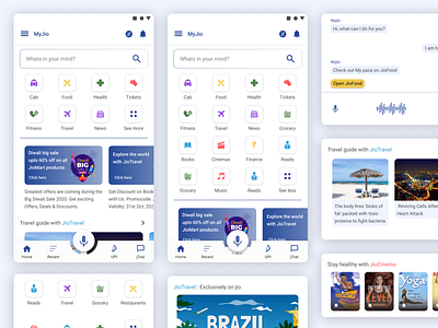 Reliance MyJio Super app Redesign