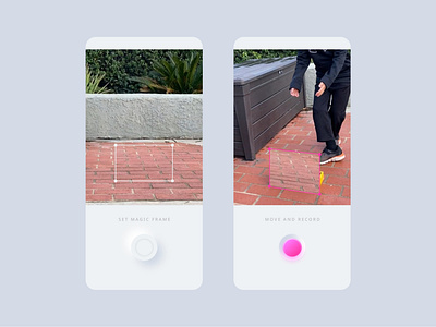 Magic Frame AR app augmented reality iphone app magic neomorphism recording