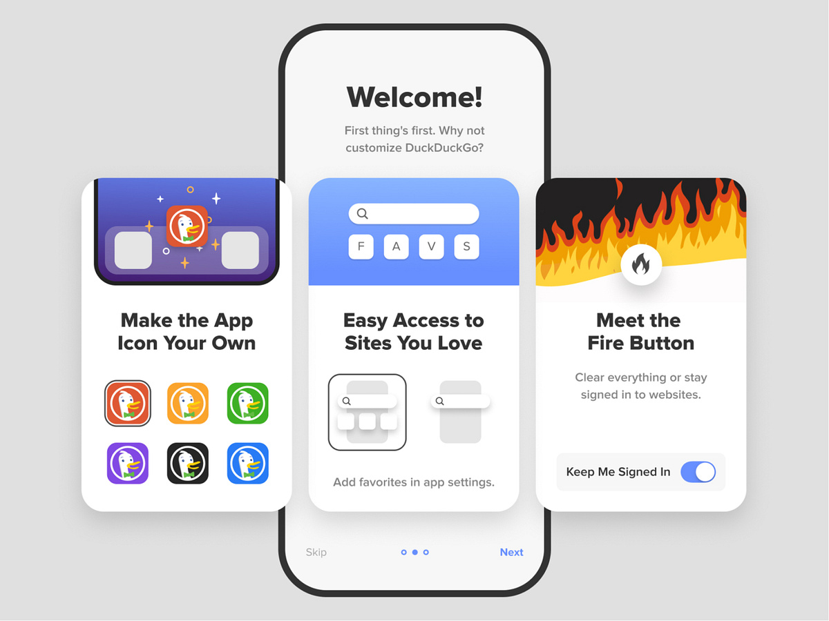 Onboarding For Duckduckgo Ios App By Abe Yang For Duckduckgo On Dribbble 1303