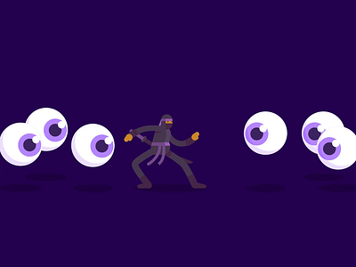 Ninja G👁den after effects animation