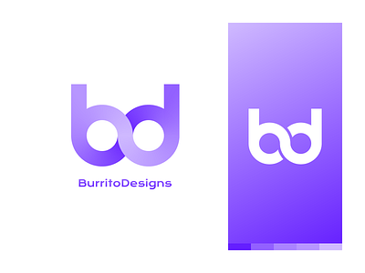 Self-Rebrand b logo bd bd logo bd monogram branding burritodesigns design letter b logo purple vector