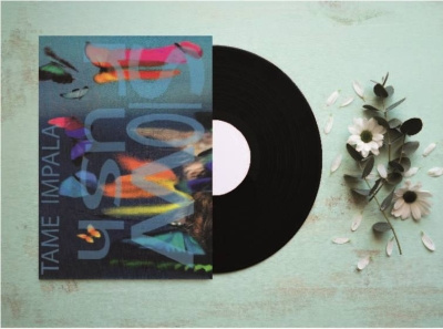 Album cover for Tame Impala "Slow Rush" album artist artwork cover design music