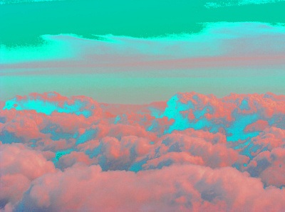 Acid clouds Cover abstract artwork