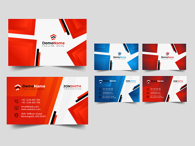 creative Modern Business card design Premium Vector 2 abstract brochure brochure design business colorful corporate creative facebook facebook post instrgram modern design