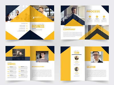 Creative 8 page Business Brochure designs premium vector abstract brochure brochure design business colorful corporate facebook facebook post instrgram modern modern design