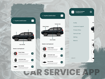 Car Service Mobile App Design app art design flat free mobile psd ui ux web