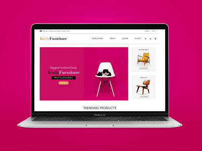 Mockup for Furniture Ecommerce Platform design ecommerce furniture mockup ui ux xd xd design