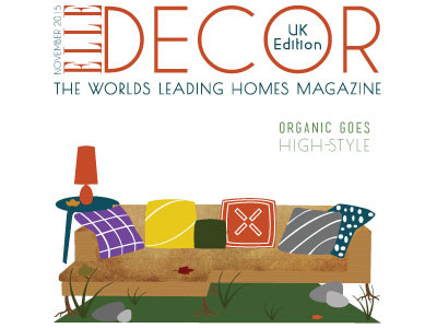 ELLE DECOR design graphic magazine type
