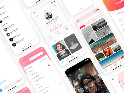 Instagram Redesign Concept app branding design flat icon illustrator logo ui ux vector