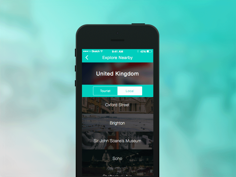 Travel/Explore iOS App Concept