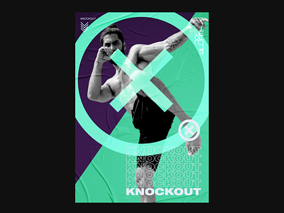 Knockout advertising branding branding and identity branding concept branding design graphic design poster design