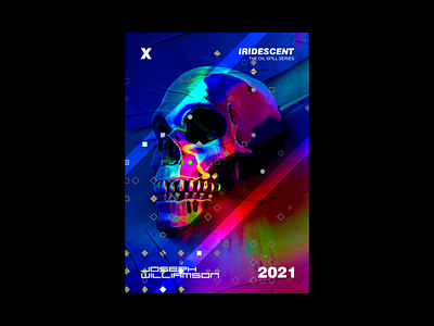 Oilspill Skull Series 3d art 3d rendering aesthetic design experimental futuristic graphic design illustration poster a day poster challenge poster design space