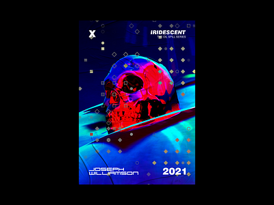 Oilspill Skull Series 3d art aesthetic design experimental futuristic graphic design illustration poster a day poster challenge poster design