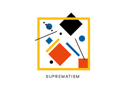 Suprematism branding design flat graphic graphic design logo suprematism