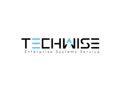 Techwise Logo branding design flat graphic graphic design logo vector