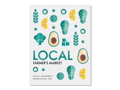 Design a poster for a local farmer's market