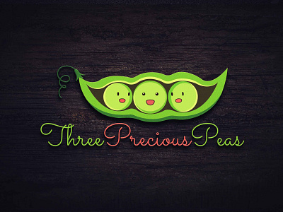 Three Precious Peas chill creative eating food fresh fresh design green happy healthy healthy eating peas precious three