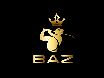 BAZ black branding crown golden golf golf player player premium sport