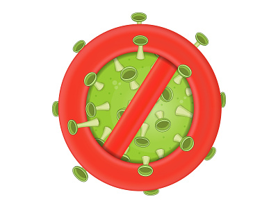 Stop corona concept concept coronavirus green icon illustration isolated medical quarantine red sign stop vector virus