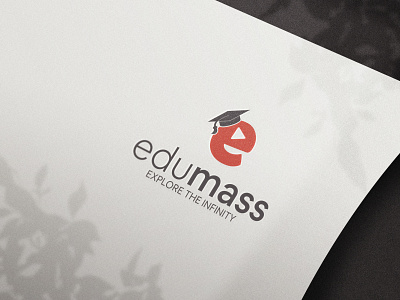 Edumass Logo Design branding cmyk combine logo design education education logo graphic design icon logo online study study logo vector