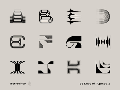 36 Days of Type (purple version) by Ethan Fender on Dribbble