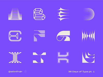 36 Days of Type (purple version)