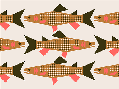Yellowstone Cutthroat Trout fins fish gills illustration national park nature spots trout wildlife yellowstone